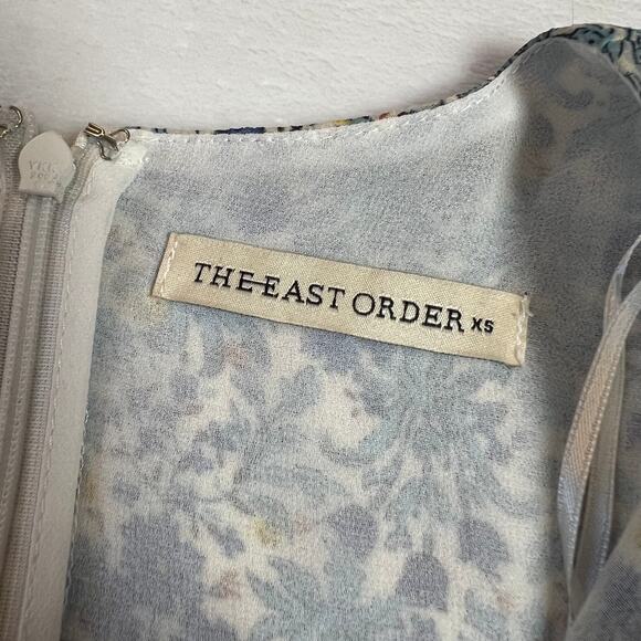 The East Order Serena Low V-Neck Floral Midi Dress Size X-Small Lightweight Boho - Picture 9 of 15